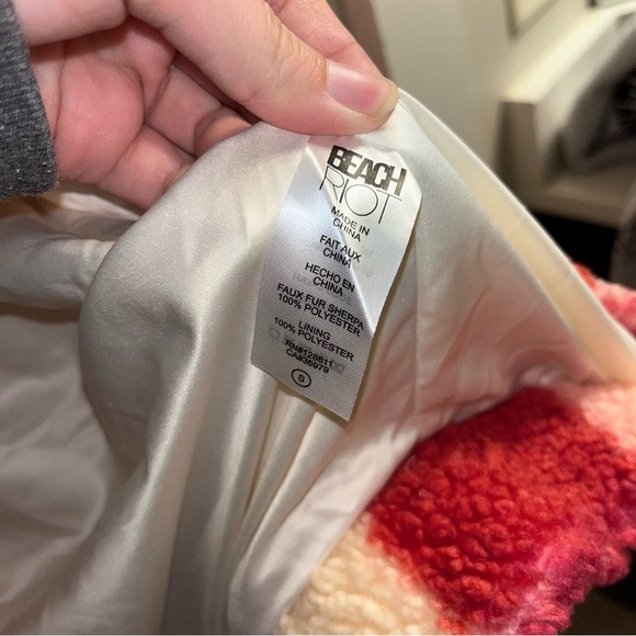 Beach Riot Checkered Red Jacket - Picture 4 of 6